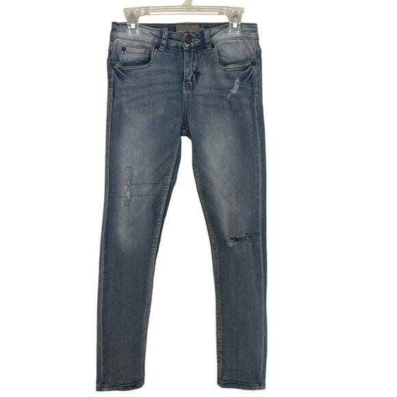 Lucky Brand | Zoe Skinny Jeans Girls Size 10 Light Wash Distressed - Picture 1 of 8